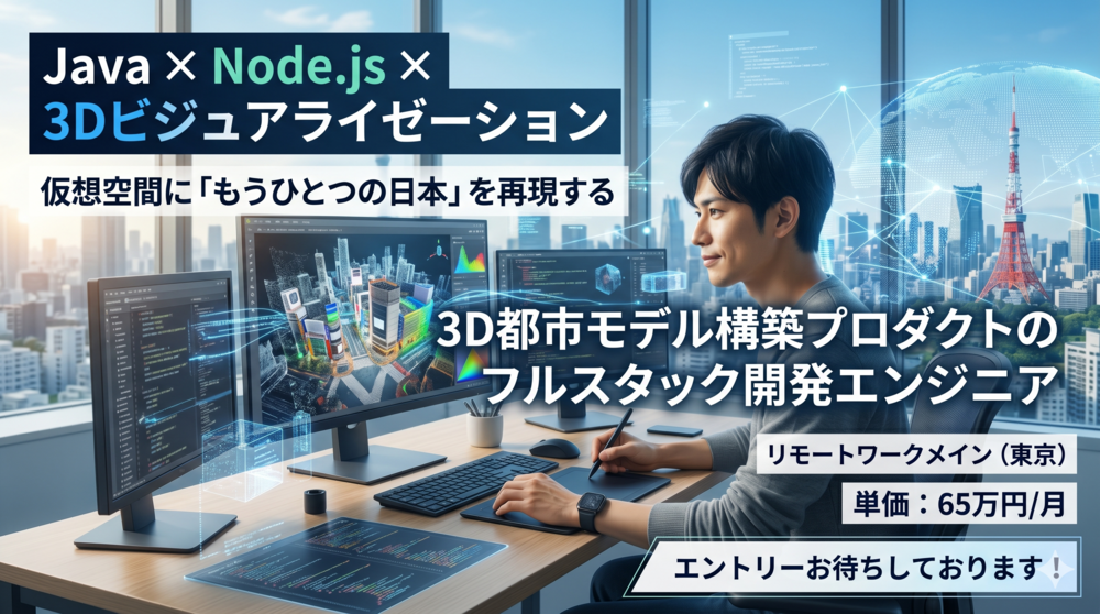 Java/Node.js/AWS｜デジタルツイン基盤を創り上げるフルスタック開発