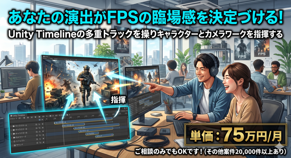 【Unity/FPS】プレイヤーの視覚をジャックする究極のデモシーン制作支援！