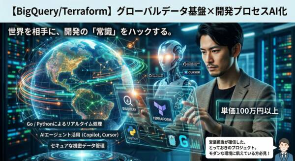 Go/Python グローバル基準のセキュア基盤をTerraformで構築案件！